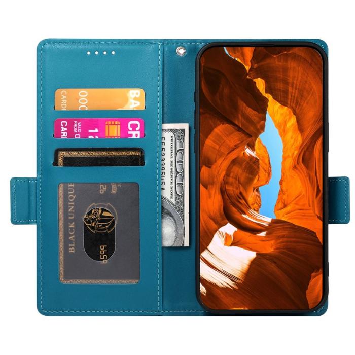 OEM - Samsung Galaxy S26 Fodral PU Läder Plånboksfodral - Blå