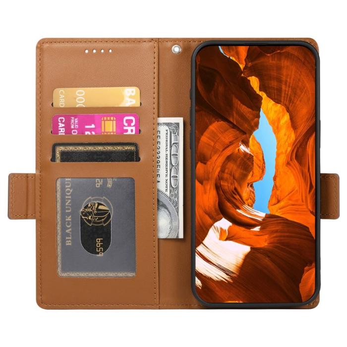 OEM - Samsung Galaxy S26 Fodral PU Läder Plånboksfodral - Brun