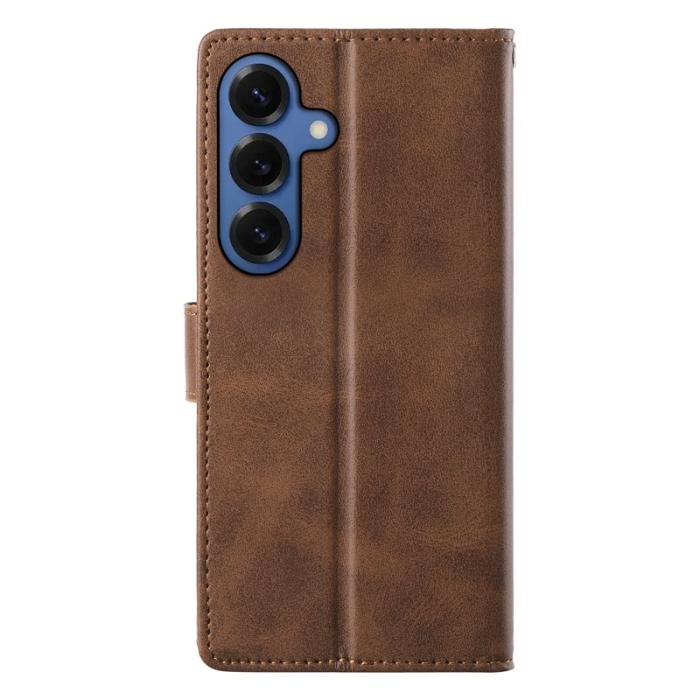 OEM - Samsung Galaxy S26 Fodral Ställ PU Läder Flip - Brun