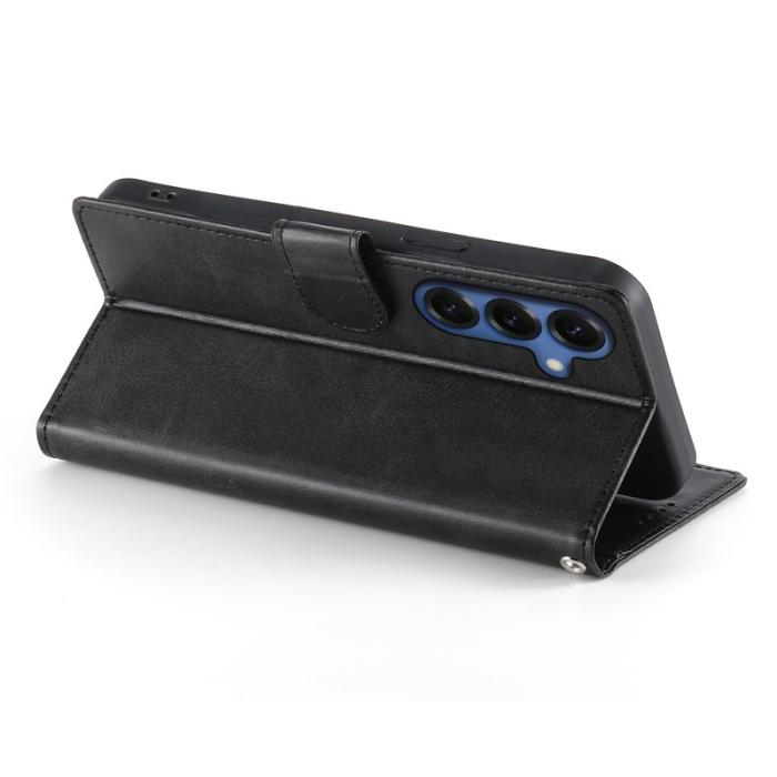 OEM - Samsung Galaxy S26 Fodral Ställ PU Läder Flip Skydd - Svart