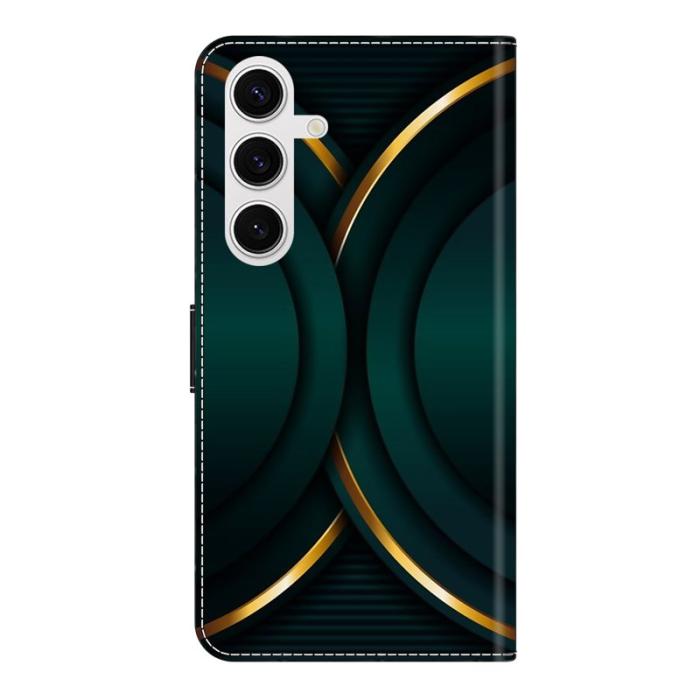 OEM - Samsung Galaxy S26 Plus Fodral 3D Mönster Konstläder Ställ - Guld