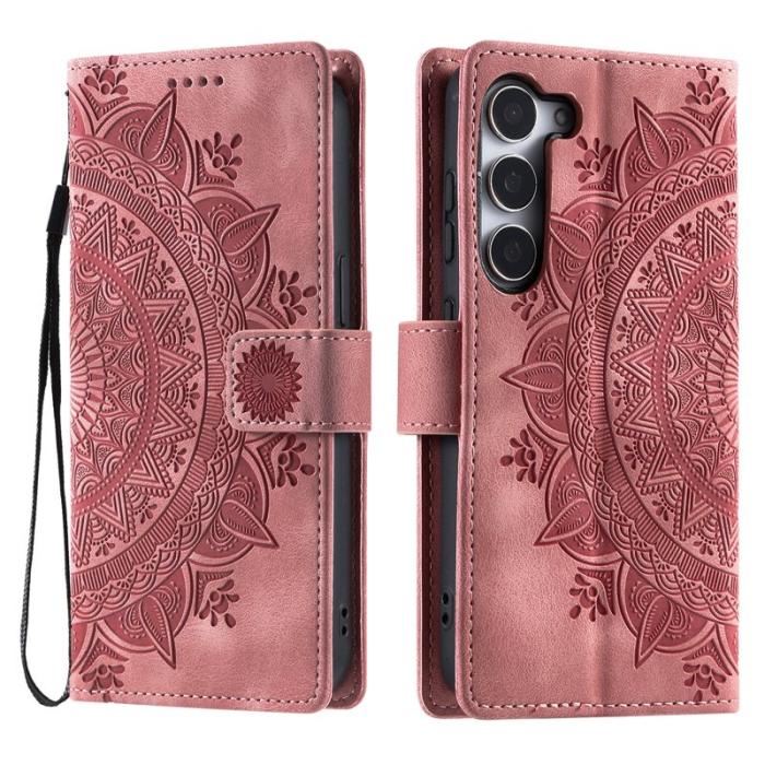 OEM - Samsung Galaxy S26 Plus Fodral Imprinted Totem Konstläder - Roséguld