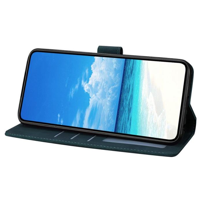 OEM - Samsung Galaxy S26 Plus Fodral Konstläder Ställfunktion - Grön