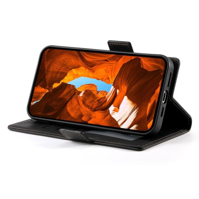 OEM - Samsung Galaxy S26 Plus Fodral Konstläder Ställfunktion - Svart