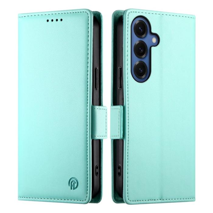 OEM - Samsung Galaxy S26 Plus Fodral PU Läder Plånboksfodral - Mintgrön