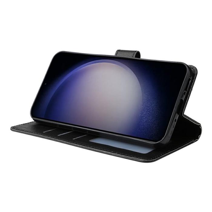 OEM - Samsung Galaxy S26 Plus Fodral Ställ PU Läder - Svart