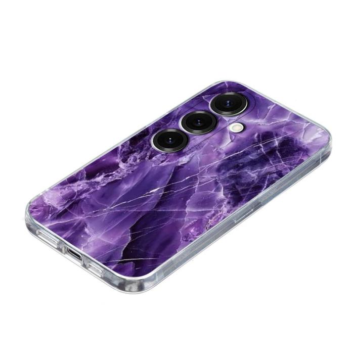 OEM - Samsung Galaxy S26 Plus Skal Marmortryck Mjuk TPU - Lila