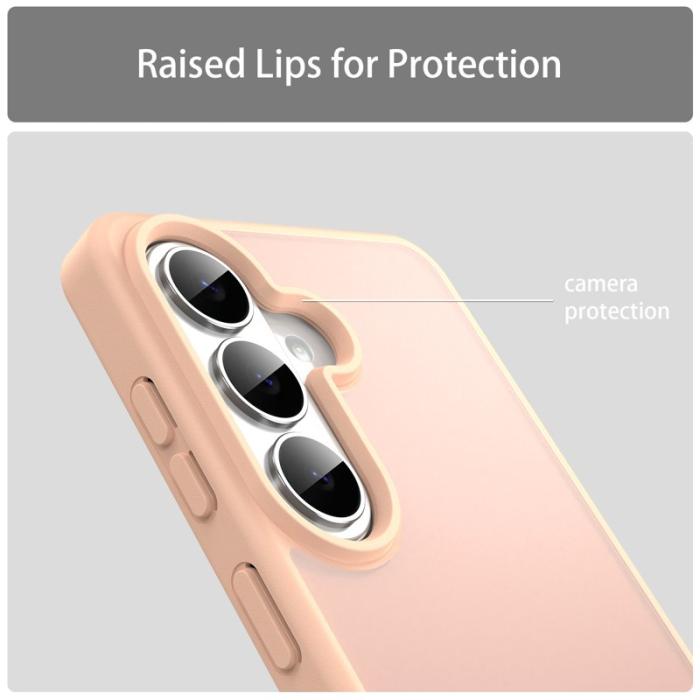 OEM - Samsung Galaxy S26 Plus Skal Plast Touch Matt Anti Drop - Rosa