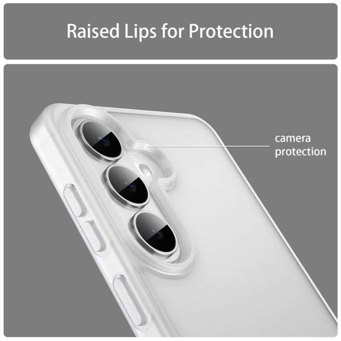 OEM - Samsung Galaxy S26 Plus Skal Plast Touch Matte Anti Drop - Matt Vit