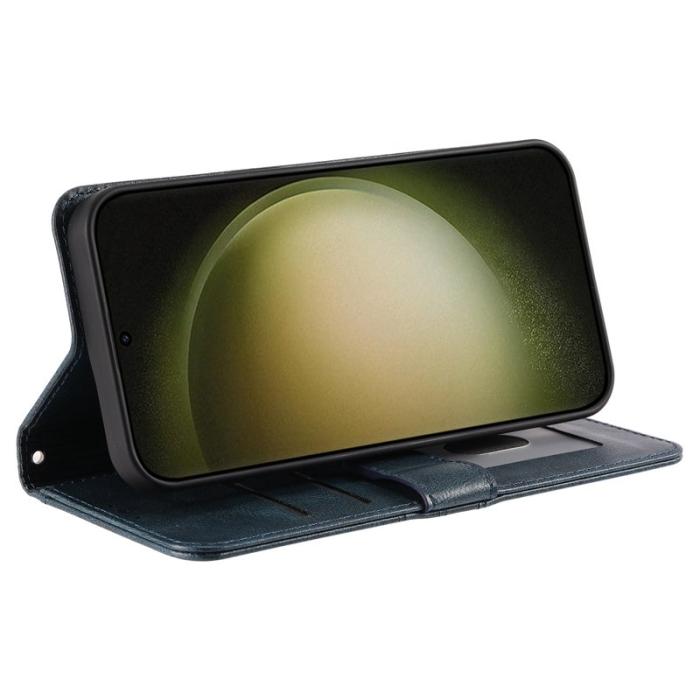 OEM - Samsung Galaxy S26 Plus Skal PU Läder 6 Kortfack - Svartgrön