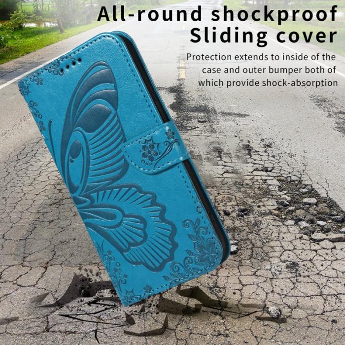 OEM - Samsung Galaxy S26 Plus Skal PU Läder Folio Flip - Blå