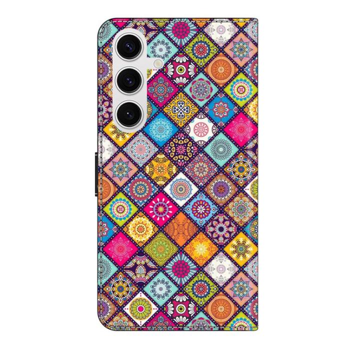 OEM - Samsung Galaxy S26 Plus Skal TPU + Konstläder Flip - Färgglad Läder