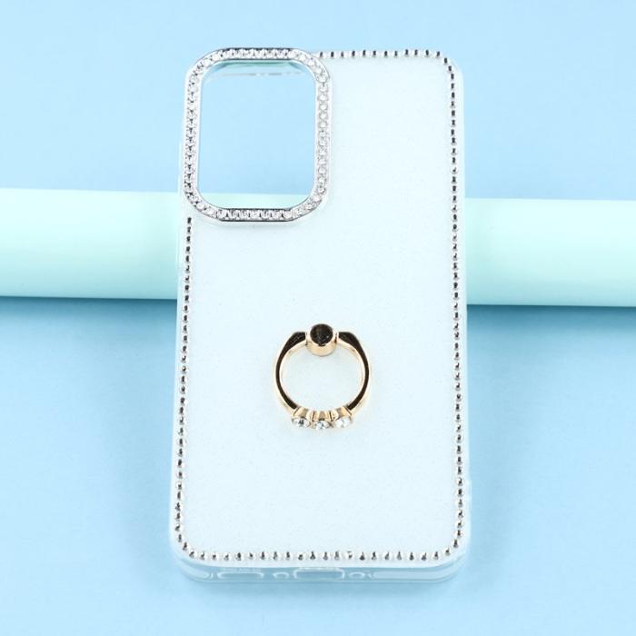 OEM - Samsung Galaxy S26 Plus Skal TPU + PC Glitterkant - Vit