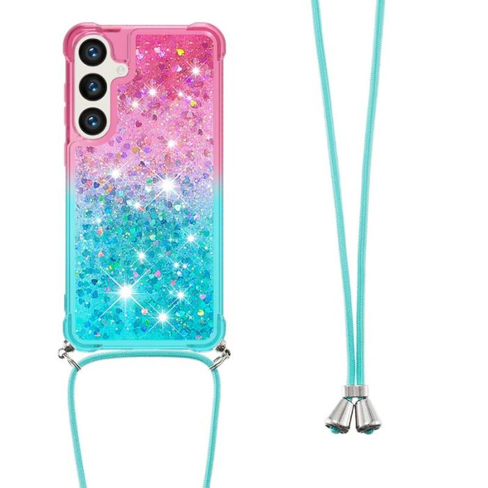 OEM - Samsung Galaxy S26 Pro Skal Gradient Quicksand TPU - Rosa/Sky Blue