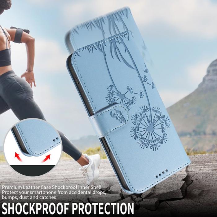 OEM - Samsung Galaxy S26 / S26 Pro Fodral Äkta Läder Dandelion - Ljusblå