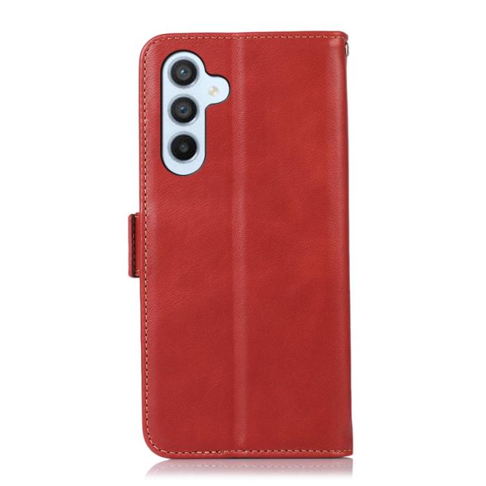 OEM - Samsung Galaxy S26 / S26 Pro Fodral RFID Skydd Äkta Läder - Röd