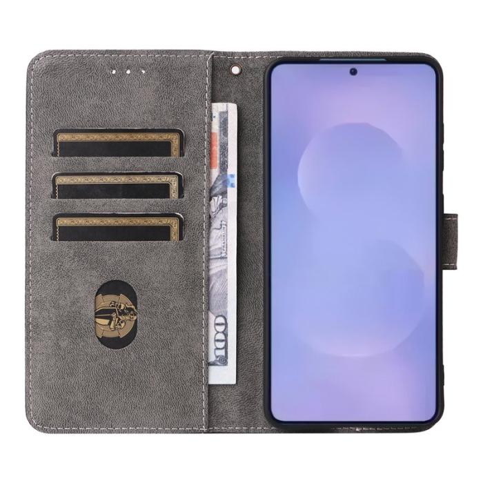 OEM - Samsung Galaxy S26 / S26 Pro Fodral RFID Skydd Konstläder - Brun