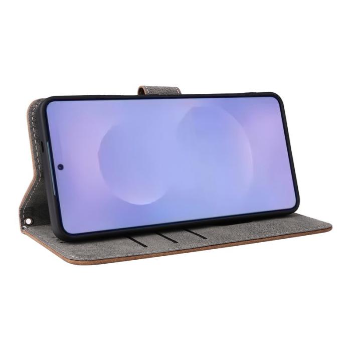 OEM - Samsung Galaxy S26 / S26 Pro Fodral RFID Skydd Konstläder - Brun