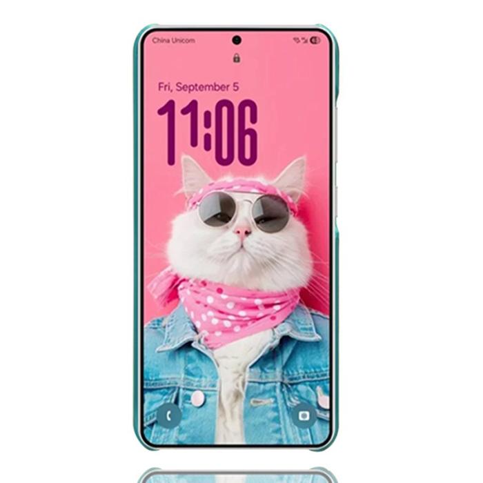 OEM - Samsung Galaxy S26 / S26 Pro Skal Konstläder Hård PC Skydd - Grön