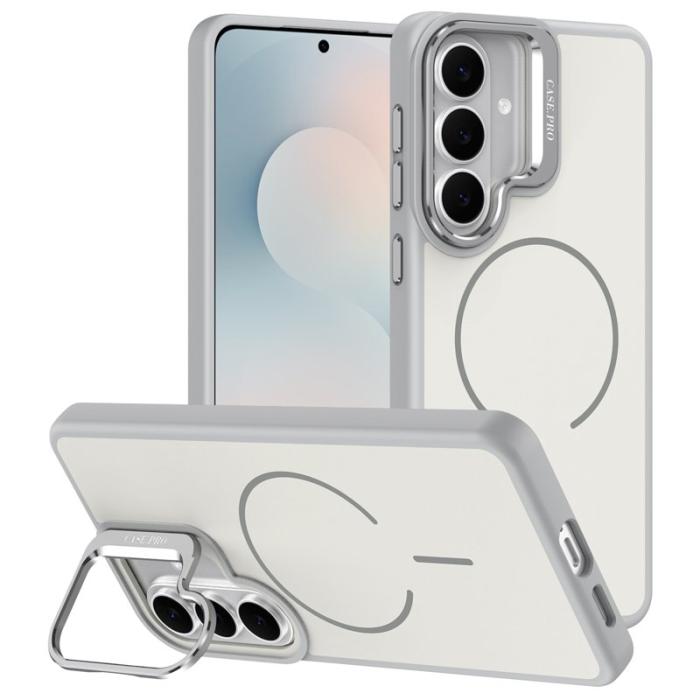 OEM - Samsung Galaxy S26/S26 Pro Skal Plast Med Fällbar Ställning - Grå