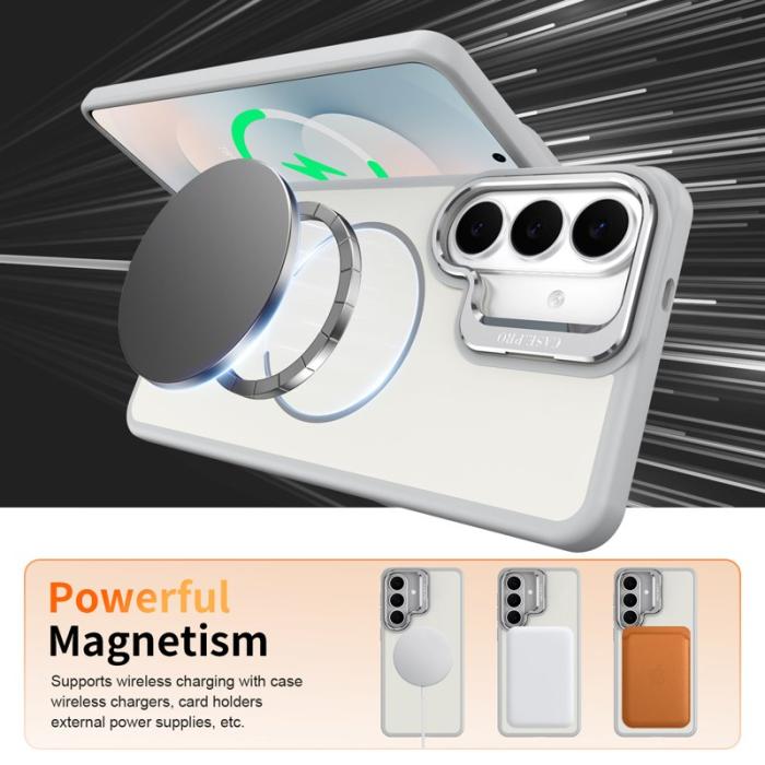 OEM - Samsung Galaxy S26/S26 Pro Skal Plast Med Fällbar Ställning - Grå