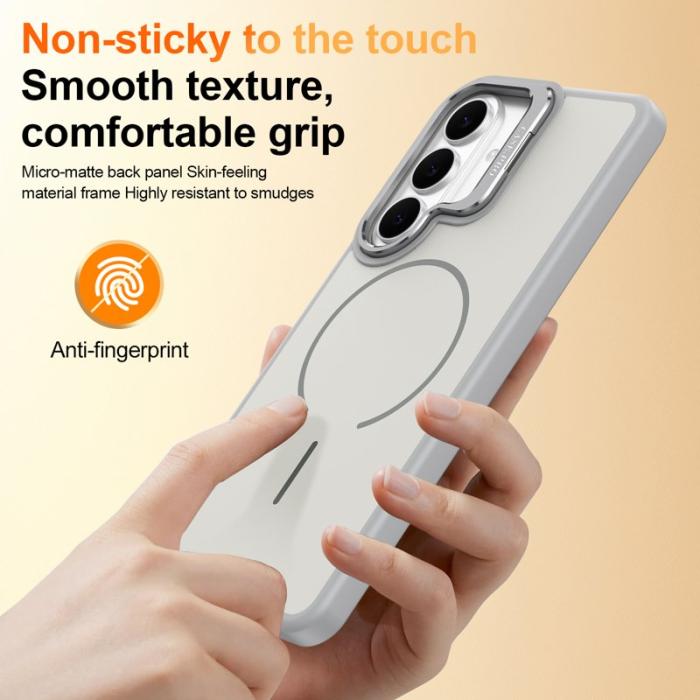 OEM - Samsung Galaxy S26/S26 Pro Skal Plast Med Fällbar Ställning - Grå