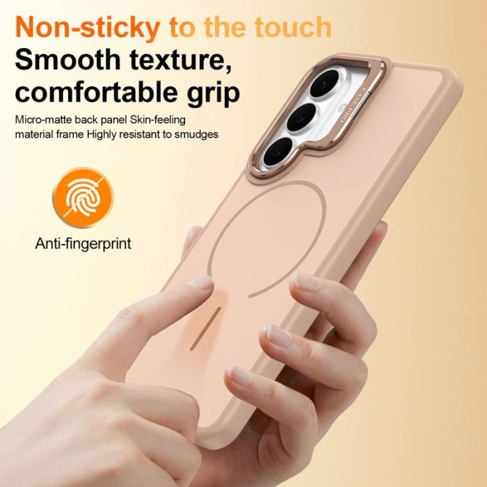 OEM - Samsung Galaxy S26/S26 Pro Skal Plast med Fällbar Ställning - Öken Guld