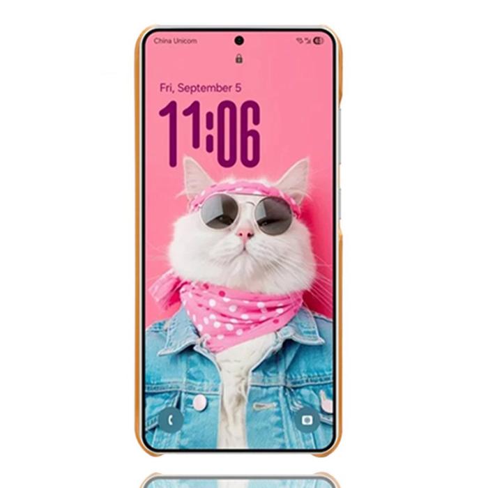 OEM - Samsung Galaxy S26 / S26 Pro Skal PU Läder Hård PC Skydd - Orange