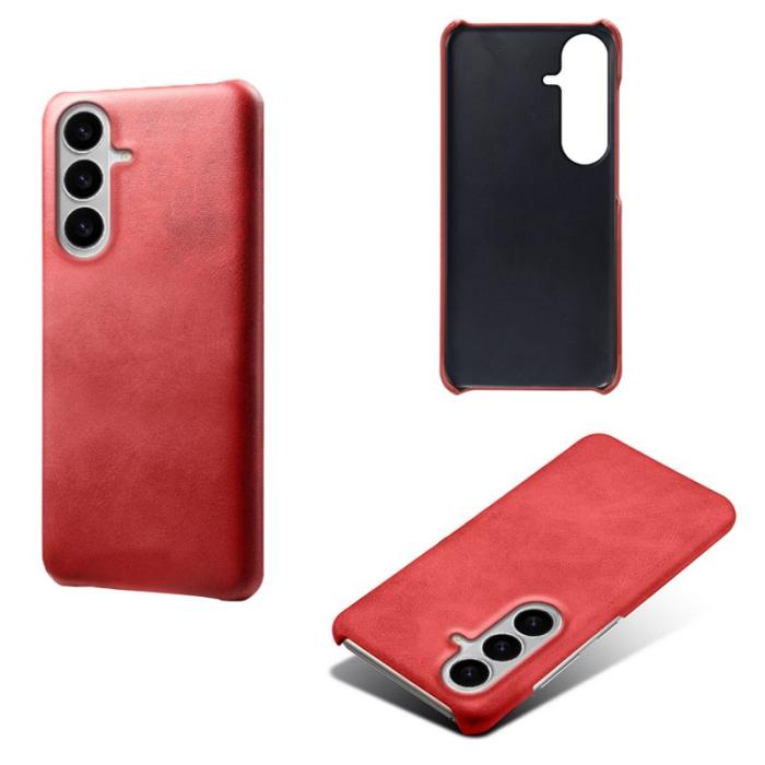 OEM - Samsung Galaxy S26 / S26 Pro Skal PU Läder Hård PC Skydd - Röd