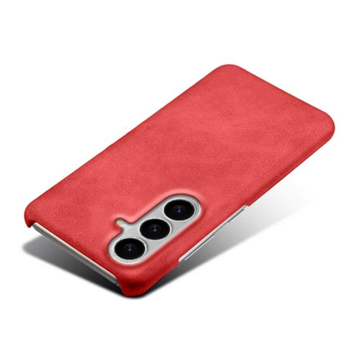 OEM - Samsung Galaxy S26 / S26 Pro Skal PU Läder Hård PC Skydd - Röd