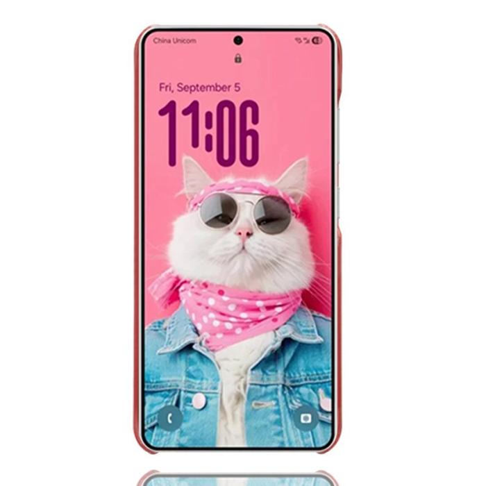 OEM - Samsung Galaxy S26 / S26 Pro Skal PU Läder Hård PC Skydd - Röd