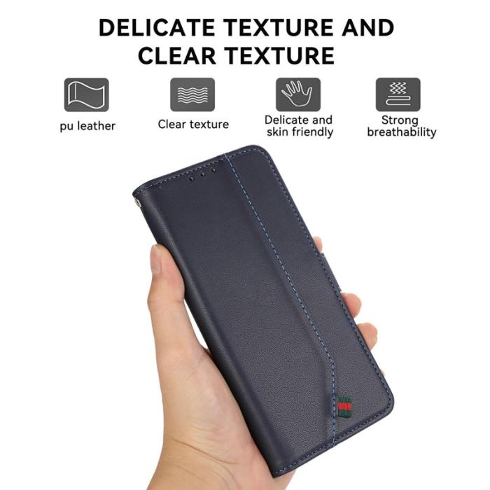 OEM - Samsung Galaxy S26/S26 Pro Skal RFID Skydd Konstläder - Blå