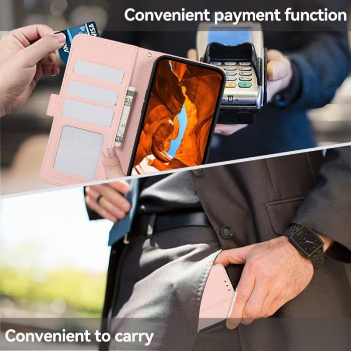 OEM - Samsung Galaxy S26/S26 Pro Skal RFID Skydd Konstläder - Rosa