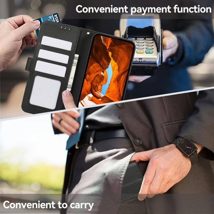 OEM - Samsung Galaxy S26/S26 Pro Skal RFID Skydd Konstläder - Svart