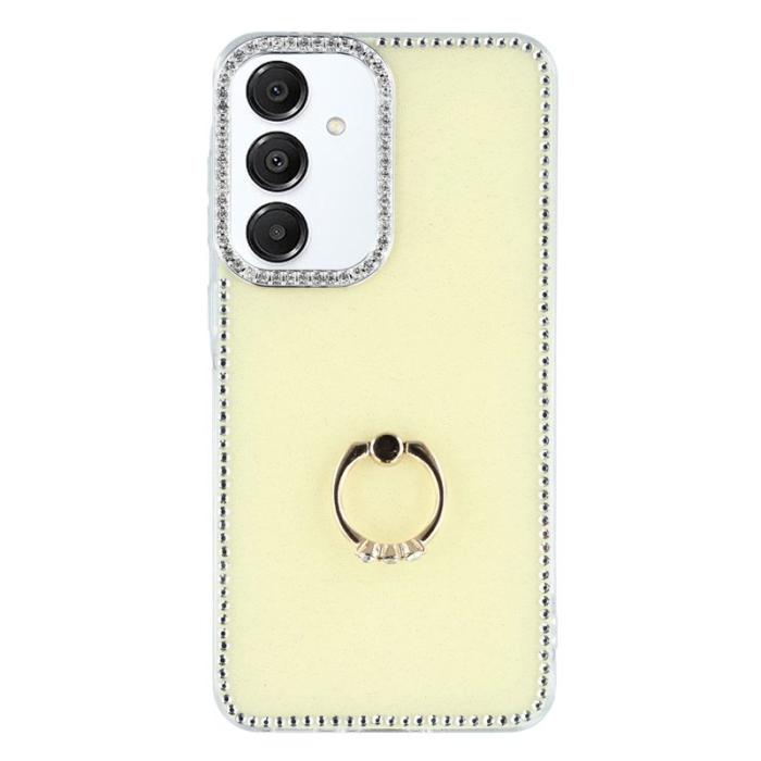 OEM - Samsung Galaxy S26/S26 Pro Skal TPU + PC Glitter - Ljusgul