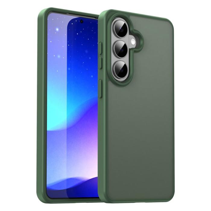 OEM - Samsung Galaxy S26 Plus Skal Plast Touch Matte Anti Drop - Olivgrön