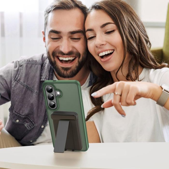 OEM - Samsung Galaxy S26 Plus Skal Plast Touch Matte Anti Drop - Olivgrön