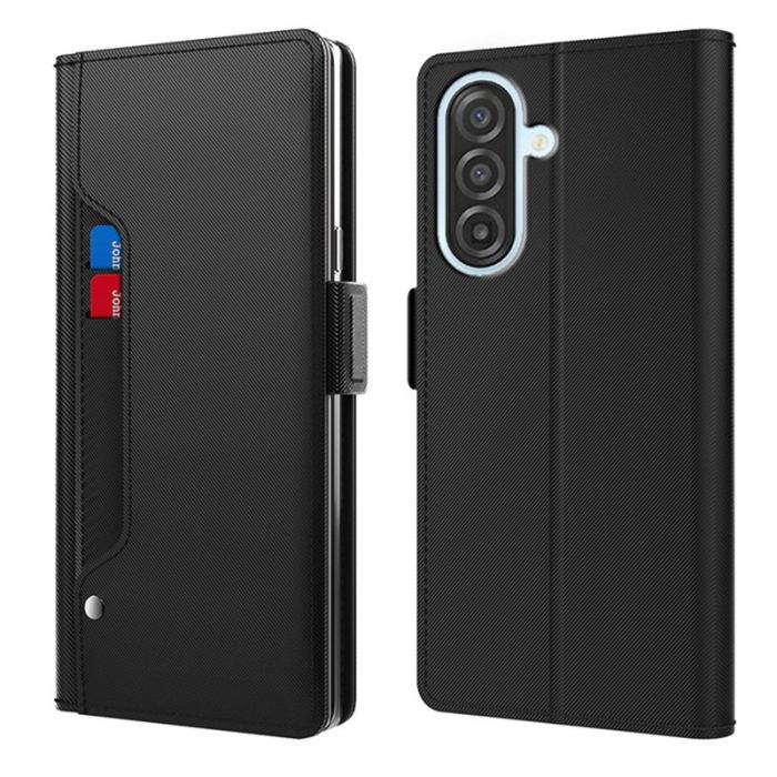 OEM - Samsung Galaxy S26 Skal PU Läder Med Ställning - Svart