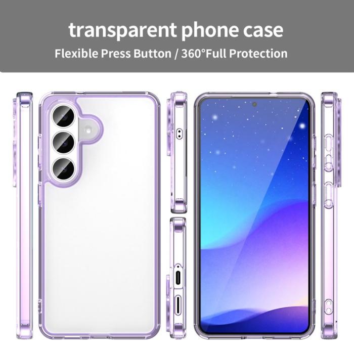 OEM - Samsung Galaxy S26 Skal TPU + Akryl Bakcover Anti-Gulning - Lila