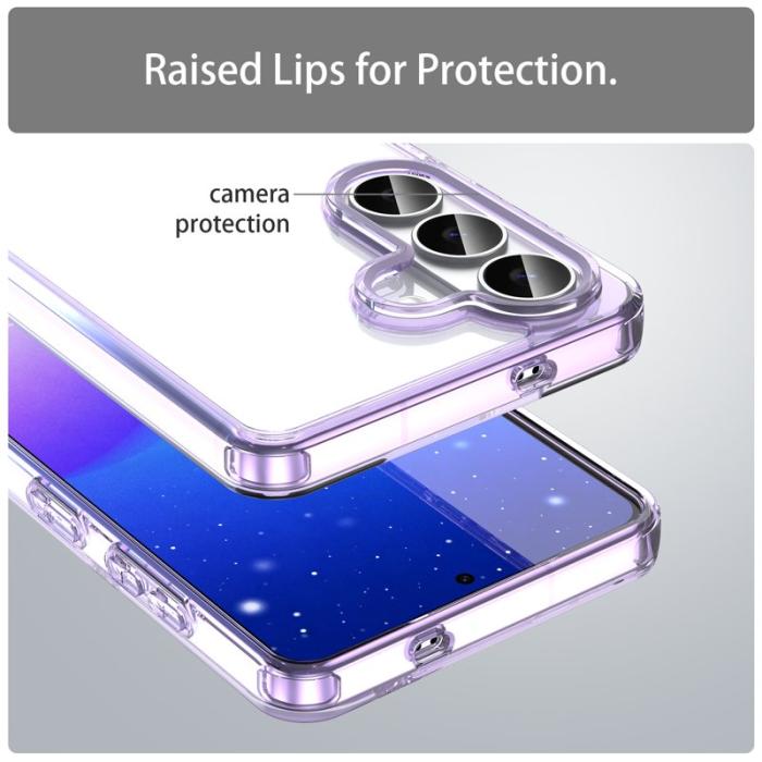 OEM - Samsung Galaxy S26 Skal TPU + Akryl Bakcover Anti-Gulning - Lila