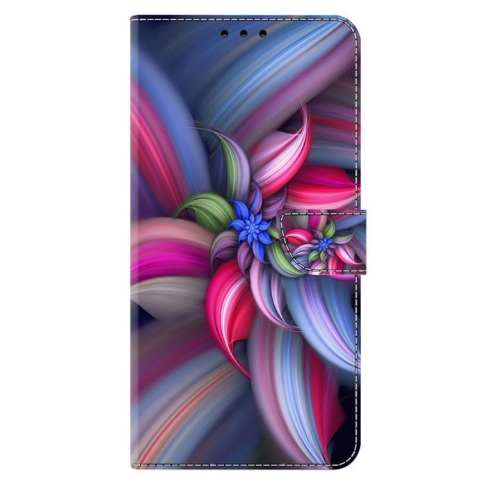OEM - Samsung Galaxy S26 Ultra Fodral 3D Mönster PU Läder - Färgglada Blommor