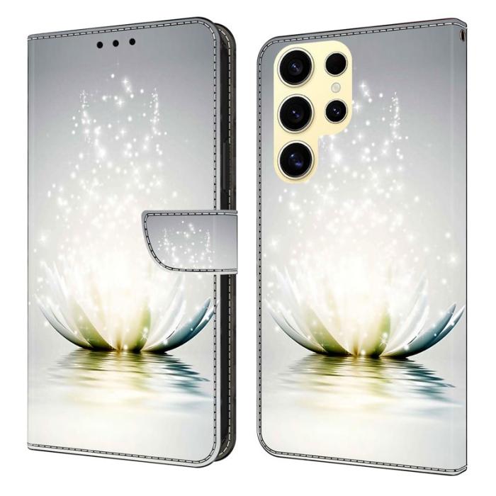 OEM - Samsung Galaxy S26 Ultra Fodral 3D Mönster PU Läder - Lotus