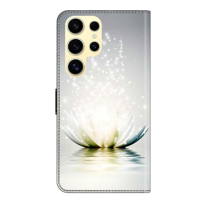 OEM - Samsung Galaxy S26 Ultra Fodral 3D Mönster PU Läder - Lotus