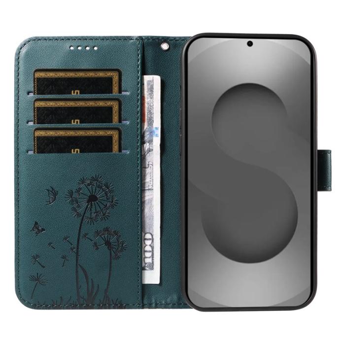 OEM - Samsung Galaxy S26 Ultra Fodral Äkta Läder Dandelion - Blå