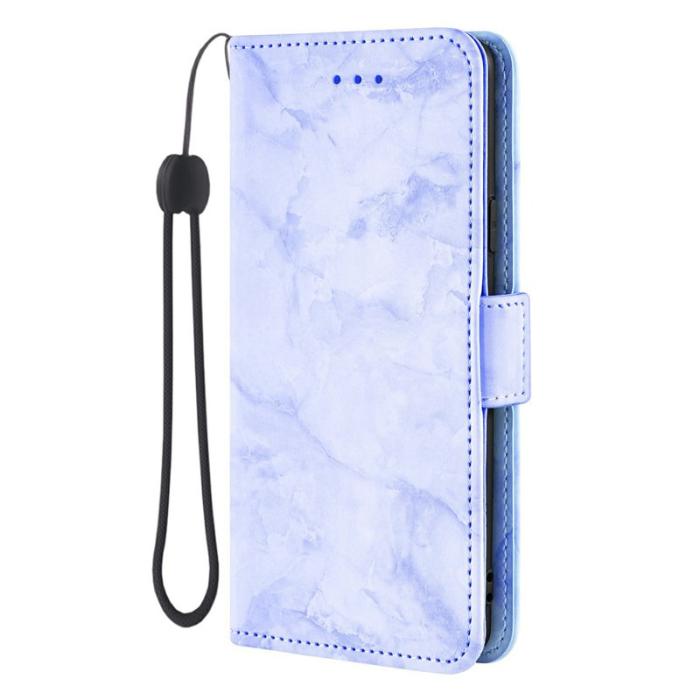 OEM - Samsung Galaxy S26 Ultra Fodral Äkta Läder Marmor - Lila