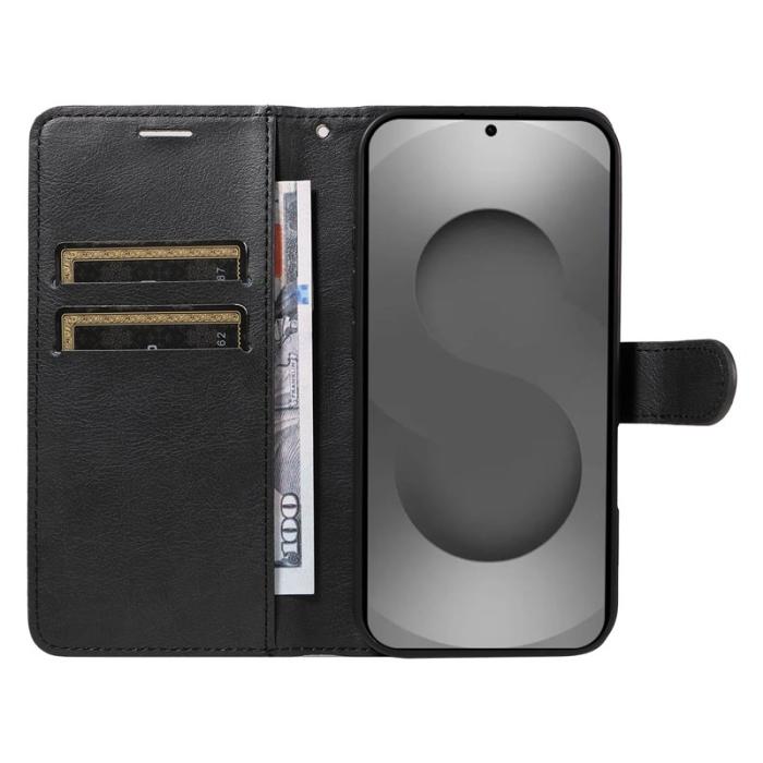 OEM - Samsung Galaxy S26 Ultra Fodral Äkta Läder Med Rem - Svart