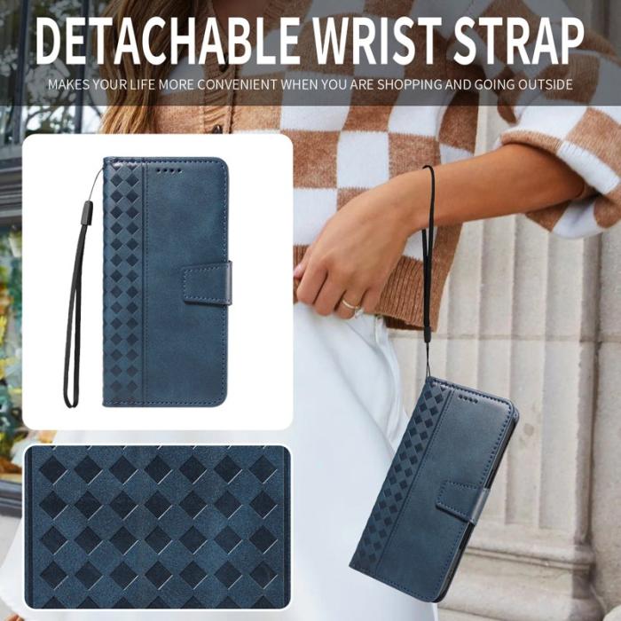 OEM - Samsung Galaxy S26 Ultra Fodral Äkta Läder Ställ - Blå