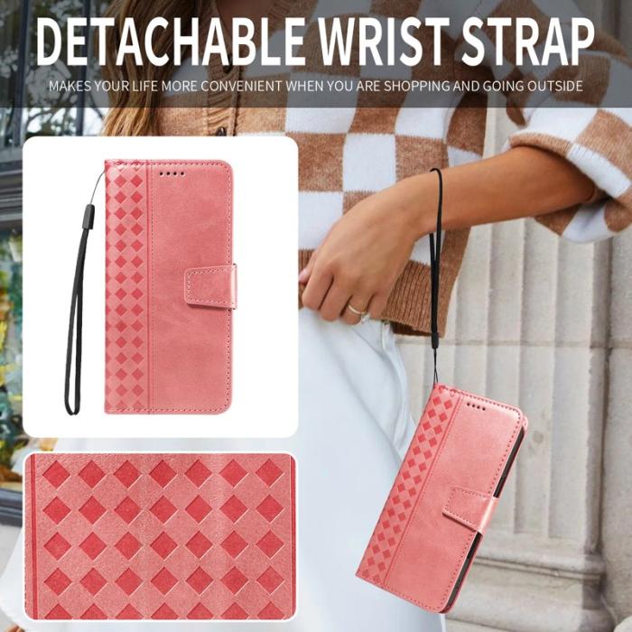 OEM - Samsung Galaxy S26 Ultra Fodral Äkta Läder Ställ - Roséguld