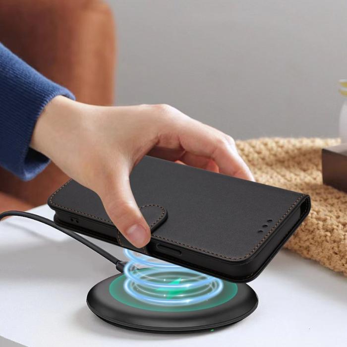 OEM - Samsung Galaxy S26 Ultra Fodral Äkta Läder Ställ - Svart