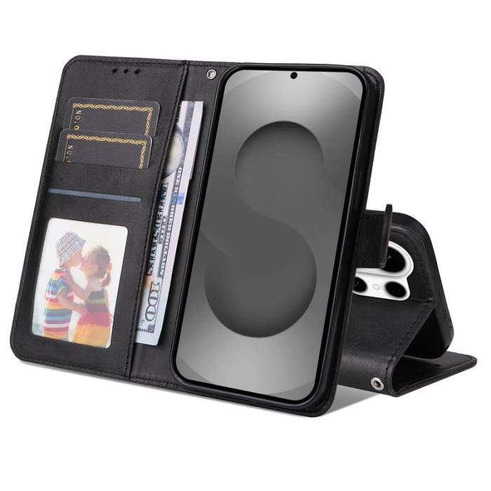 OEM - Samsung Galaxy S26 Ultra Fodral Konstläder Folio Flip - Svart